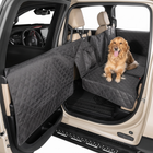 Gray Hard Bottom Backseat Cover installed