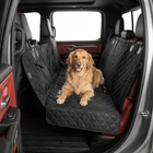 Dog on the Hard Bottom Backseat Cover