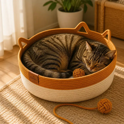 Instinct Basket — cat asleep