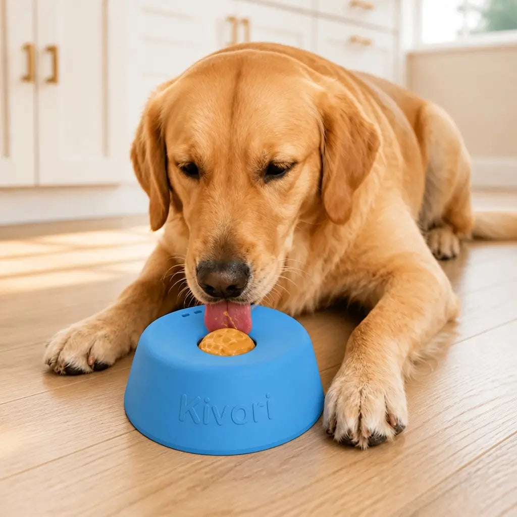 Dog Lick Bowl — dog licking