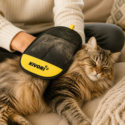 Pet Hair Removal Gloves — grooming cat