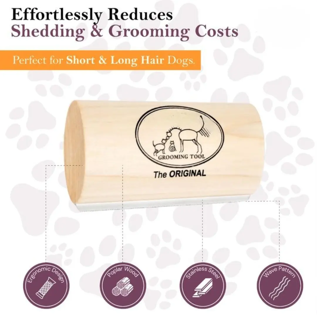 Pet DeShedding Brush - the GroomPro Kivori