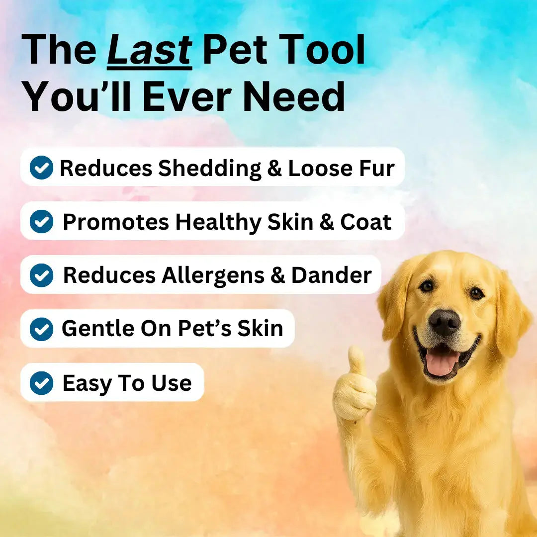 Pet DeShedding Brush - the GroomPro Kivori