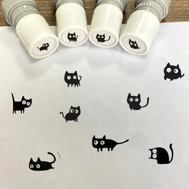 Self-Inking Mini Cat Stamps Kivori