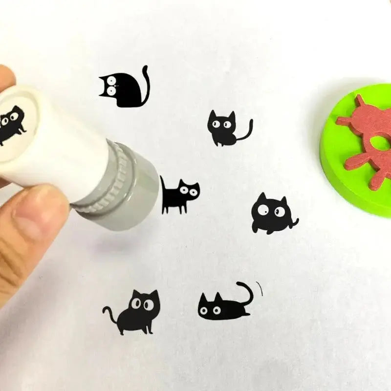 Self-Inking Mini Cat Stamps Kivori