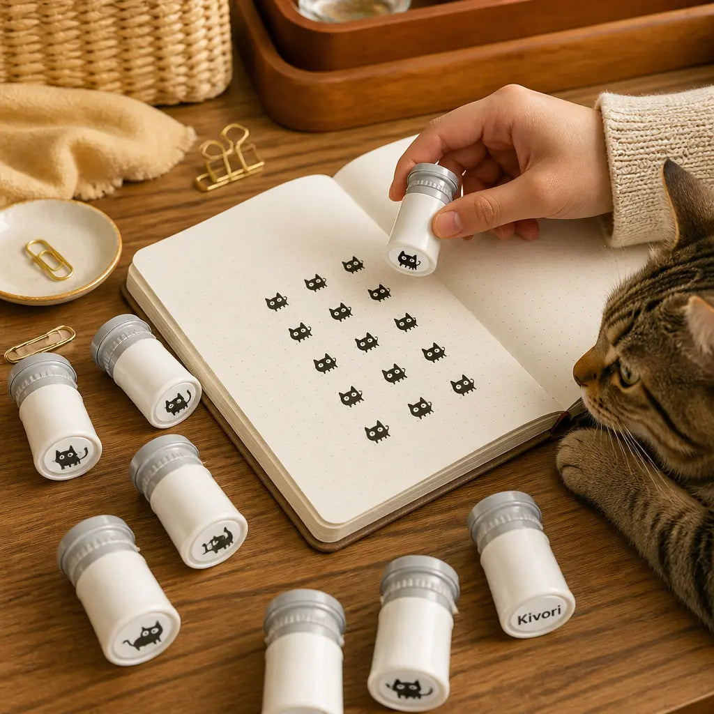 Mini Cat Stamps — journal lifestyle